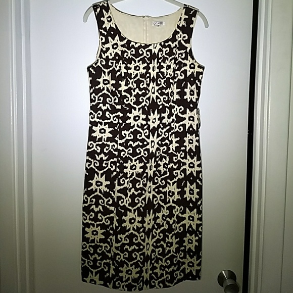 OC OC Brown and tan Sheath dress size 4 - Picture 1 of 2